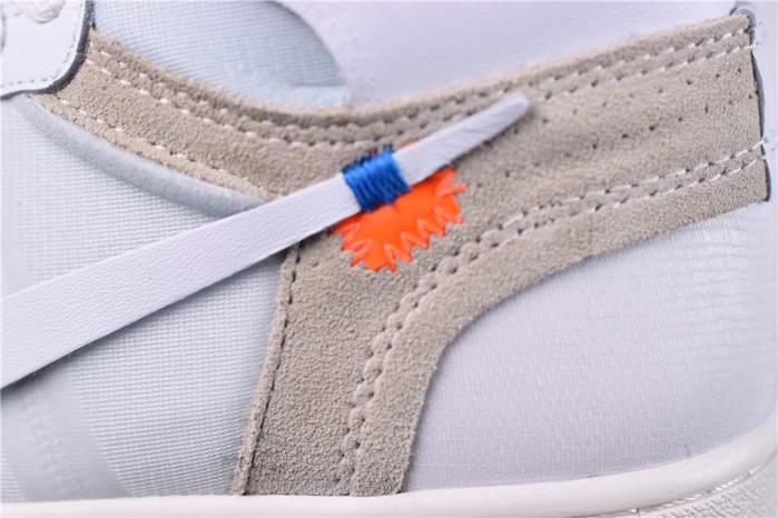 OW Air Jordan 1 Retro High White AQ0818-100